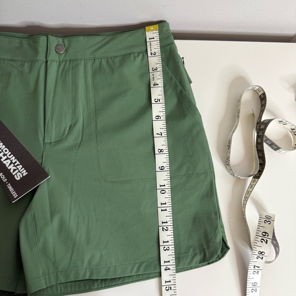 Mountain Khakis Green Lagoon Trail Shorts Classic Fit- Size 4 NWT - Picture 15 of 16